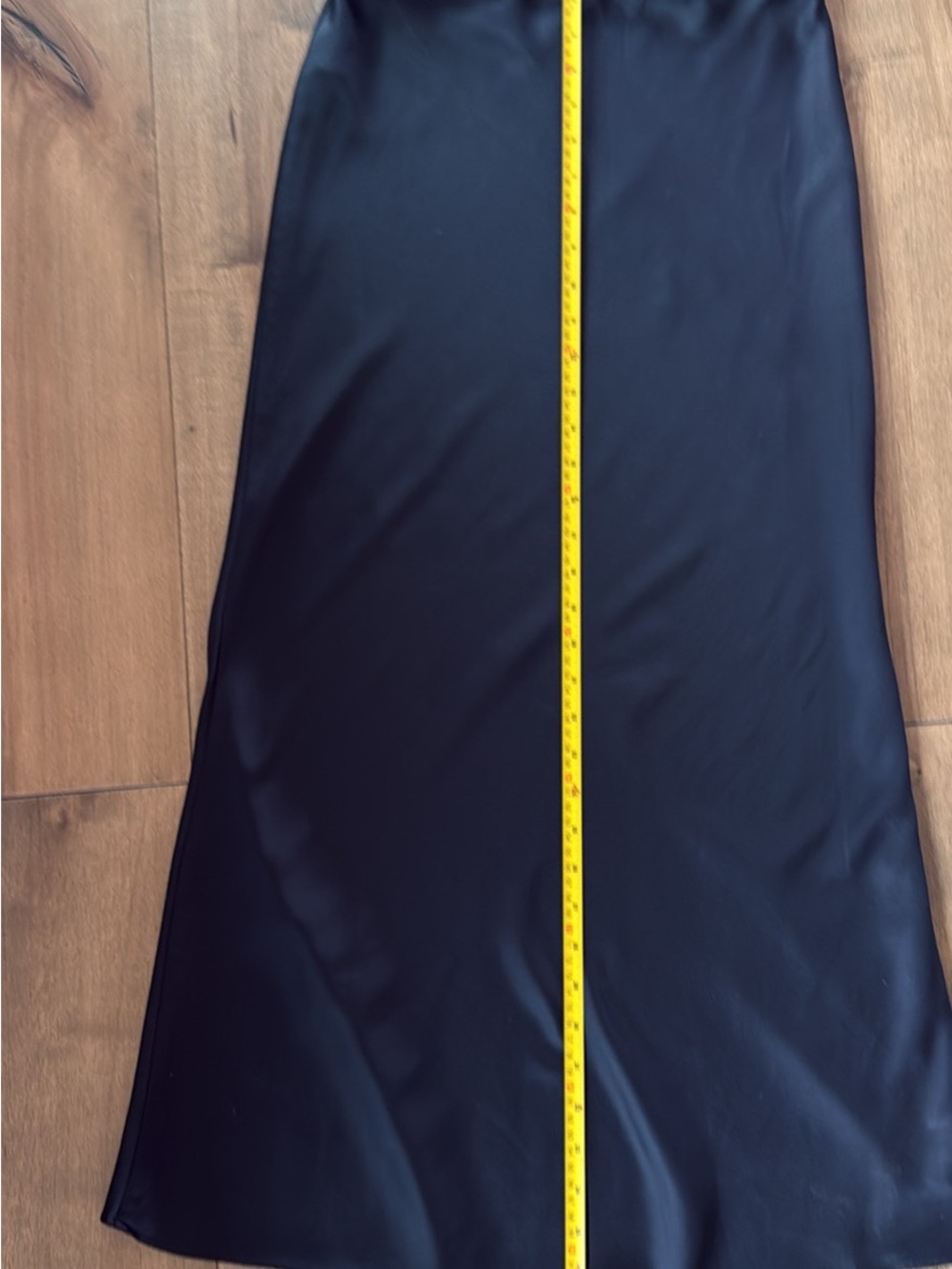 Abercrombie & Fitch Black Satin Midi Skirt - Picture 3 of 7